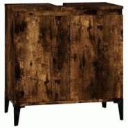 Helloshop26 - Meuble sous lavabo d'évier 58 x 33 x 60 cm bois d'ingénierie marron foncé 02_0006817 - 3000370282720 Helloshop26 - Meuble sous lavabo d'évier 58 x 33 x 60 cm bois d'ingénierie marron foncé 02_0006817 - 3000370282720