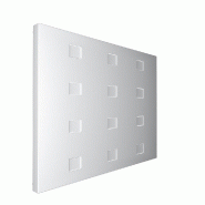 Panneau 600x450mm 12 trous - blanc