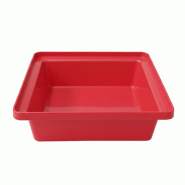 PLAST'UP ROTOMOULAGE Bac de rangement empilable 30l - ROUGEFRAISE - rouge plastique 0637962083057