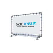 Stand d'exposition sur pieds réglables - Bâche Tendue - So-Stand