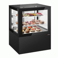 Vitrine à pâtisserie réfrigérée 1210 mm - LED et 2 étagères