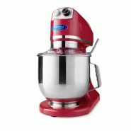 Batteur Melangeur Planétaire à tête inclinable 7L - 2 kg de pâte - Rouge