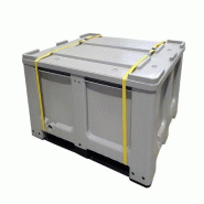 Box pour batteries lithium ADR 610 litres avec couvercle - CEMO - 11203