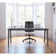Bureau individuel Born- Mobel Linea - 140, Anthracite