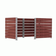 Cache Conteneurs modulable avec bardage en compact stratifié