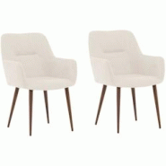 Chaise en métal et tissu Tomorrow (Lot de 2) Venture Home - 3700866383497