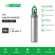 CO? haute pureté SIAD - analyse, culture cellulaire et extraction supercritique