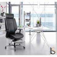 Fauteuil haute performance Azkar en cuir - Sokoa - cuir noir