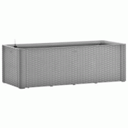 Helloshop26 - Jardinière bac lit surélevé plantes fleurs terrasse jardin de jardin avec système d'arrosage 100 x 43 x 33cm gris 02_0039769 - 30002 Helloshop26 - Jardinière bac lit surélevé plantes fleurs terrasse jardin de jardin avec système d'arrosage 100 x 43 x 33cm gris 02_0039769 - 30002