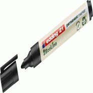 Marqueur permanent edding 21 EcoLine rechargeable 1,5-3 mm noir boîte de 10 unités - 4-21001