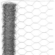 Nature grillage métallique hexagonal 0,5x2,5 m 25 mm acier galvanisé 419767 Nature grillage métallique hexagonal 0,5x2,5 m 25 mm acier galvanisé 419767