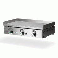 Plancha à gaz NOVO-SNACK rainurée en ACIER rectifié - L800 | Mainho - NSRR80N