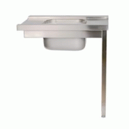 Romux® Table d’Entrée à Droite pour Lave-Vaisselle à Capot Acier Inoxydable avec 1 Cuve 800x750x880 mm | Plonge Inox Professionnelle - 8436604191653 Romux® Table d’Entrée à Droite pour Lave-Vaisselle à Capot Acier Inoxydable avec 1 Cuve 800x750x880 mm | Plonge Inox Professionnelle - 8436604191653