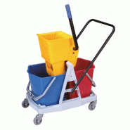 Seau avec presse + 2 récipients 2x 15l 62x40,5x86cm par 2