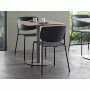 Lot de 4 chaises polyvalentes Aryn en polypropylène et métal Lot de 4 chaises polyvalentes Aryn en polypropylène et métal