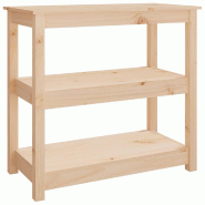 Table console 80x40x74 cm Bois massif de pin Modèle Outdoor Pure Prime - 821669