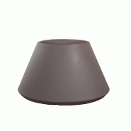 Vase En Résine Pour Intérieur Et Extérieur Pour Plantes Rond Design Conique D.60X35H Stromboli Tortora - marron plastique 8056157808916