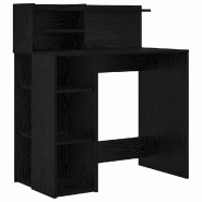 VidaXL Bureau Chêne noir 90 x 48 x 101,5 cm Bois d'ingénierie Modèle Solaris Sud - 869523