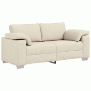 VidaXL Canapé Beige 180 x 80 x 82 cm Tissu en lin mélangé Modèle Ferlion - 4105236