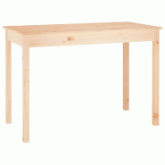 VidaXL Table à manger 110x55x75 cm Bois massif de pin Modèle Helios Panorama Élégance Plus - 814249