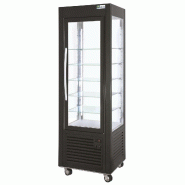 Vitrine 4 faces vitrées noire froid négatif ventilé classe t3 tempé... - P4FA60N