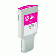 Cartouche d'encre HP 766 Magenta 300ml - Compatible avec traceurs HP DesignJet XL 3600 MFP & XL 3600dr MFP