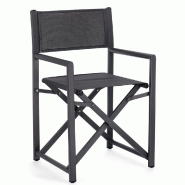 Chaise metteur en scène Taylor anthracite 56 x 48 x 45 cm - par 2