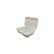 Emballage alimentaire en canne à sucre 25,1x16,6cm 50un - 6621320