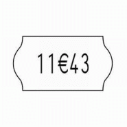 Étiquette Meto - format 22 x 12 mm - blanc standard - lot de 63 000