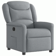 Fauteuil inclinable Gris clair Tissu Modèle Rervanel - 4015596
