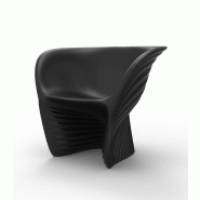 Fauteuil lounge in & out Biophilia - noir