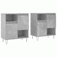 Helloshop26 - Buffet bahut commode armoire meuble de rangement organisateur cuisine salle de séjour salons lot de 2 bois 02_0036874 - 3000213098495 Helloshop26 - Buffet bahut commode armoire meuble de rangement organisateur cuisine salle de séjour salons lot de 2 bois 02_0036874 - 3000213098495