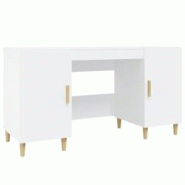 Helloshop26 - Bureau table poste de travail meuble d'ordinateur informatique étude 140 x 50 x 75 cm bois d'ingénierie blanc 02_0023514 - 3000214360317 Helloshop26 - Bureau table poste de travail meuble d'ordinateur informatique étude 140 x 50 x 75 cm bois d'ingénierie blanc 02_0023514 - 3000214360317