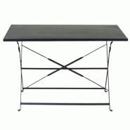 Imperial table pliante rectangulaire noir h - 71 x larg. 70 x long. 110 cm