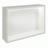 Présentoir Cage blanc avec LED 56x14,5x38,4cm