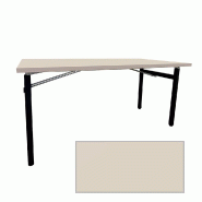 RestooTab - Table pliable Tambu 160x80cm beige coquille mat - beige Bois manufacturé TB-TAMBU-16080M-COQ.Z