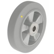 Roue forte charge à bandage, antistatique