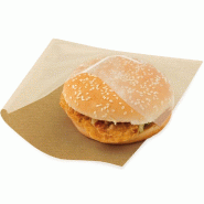 Sachet ouvert 2 côtés avec fenêtre kraft 19x19cm - par 100
