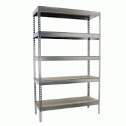 SimonRack Étagère Industrielle, 2500x1200x600 mm, 5 Niveaux en bois, 600 kg , Étagère Charge Lourde, Galvanisé/Bois - Simonforte - métal 8435104956816 SimonRack Étagère Industrielle, 2500x1200x600 mm, 5 Niveaux en bois, 600 kg , Étagère Charge Lourde, Galvanisé/Bois - Simonforte - métal 8435104956816