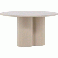 Table basse beige Olivia Ronde : ?80 x 45 cm Venture Home - beige 7340220833174 Table basse beige Olivia Ronde : ?80 x 45 cm Venture Home - beige 7340220833174