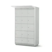 Borne de recharge pour vélos électriques - 12 compartiments avec serrure à cylindre