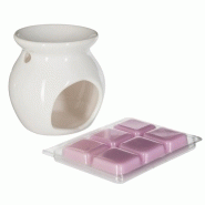 Brûle-parfum & cire 30g rose - Design tendance - Parfum rose - Paris Prix Brûle-parfum & cire 30g rose - Design tendance - Parfum rose - Paris Prix