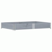 Helloshop26 - Jardinière bac lit surélevé plantes fleurs terrasse jardin 150 x 100 cm bois de pin massif gris 02_0037417 - 3000217774265 Helloshop26 - Jardinière bac lit surélevé plantes fleurs terrasse jardin 150 x 100 cm bois de pin massif gris 02_0037417 - 3000217774265