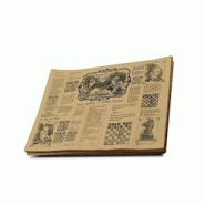 Hostelnovo del Valles - Set de 250 sets de table éco-responsables "Légendes des Échecs" - marron papier recyclé 30x40cm Hostelnovo del Valles - Set de 250 sets de table éco-responsables "Légendes des Échecs" - marron papier recyclé 30x40cm