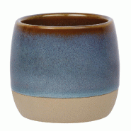 In Situ - Gobelet Séréna en grès Azur Cuivré 20 cl diamètre 6,8 cm - boite de 6 - bleu Grès 051651