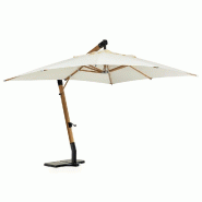 Parasol déporté Capua Nouveax écru 3 x 3 x 3,2 m
