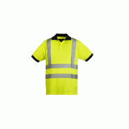 Polo manches courtes - YARD - 100% PES 140g/m2 - Jaune HV/Marine - COVERGUARD | MO70270 Polo manches courtes - YARD - 100% PES 140g/m2 - Jaune HV/Marine - COVERGUARD | MO70270