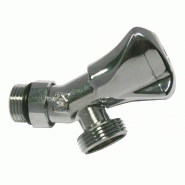 Robinet d'arrêt orientable auto-étanche à clapet, mâle / mâle 15 x 21 mm 20 x 27 Robinet d'arrêt orientable auto-étanche à clapet, mâle / mâle 15 x 21 mm 20 x 27