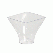 Verrine Art Déco NOVACUP PS transparente 70 ml sans couvercle - mises en bouche - lot de 300 - transparent VRA70 Verrine Art Déco NOVACUP PS transparente 70 ml sans couvercle - mises en bouche - lot de 300 - transparent VRA70
