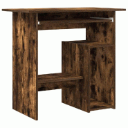 VidaXL Bureau Chêne fumé 80x45x74 cm Bois d'ingénierie Modèle Apex Cuisine - marron 815477